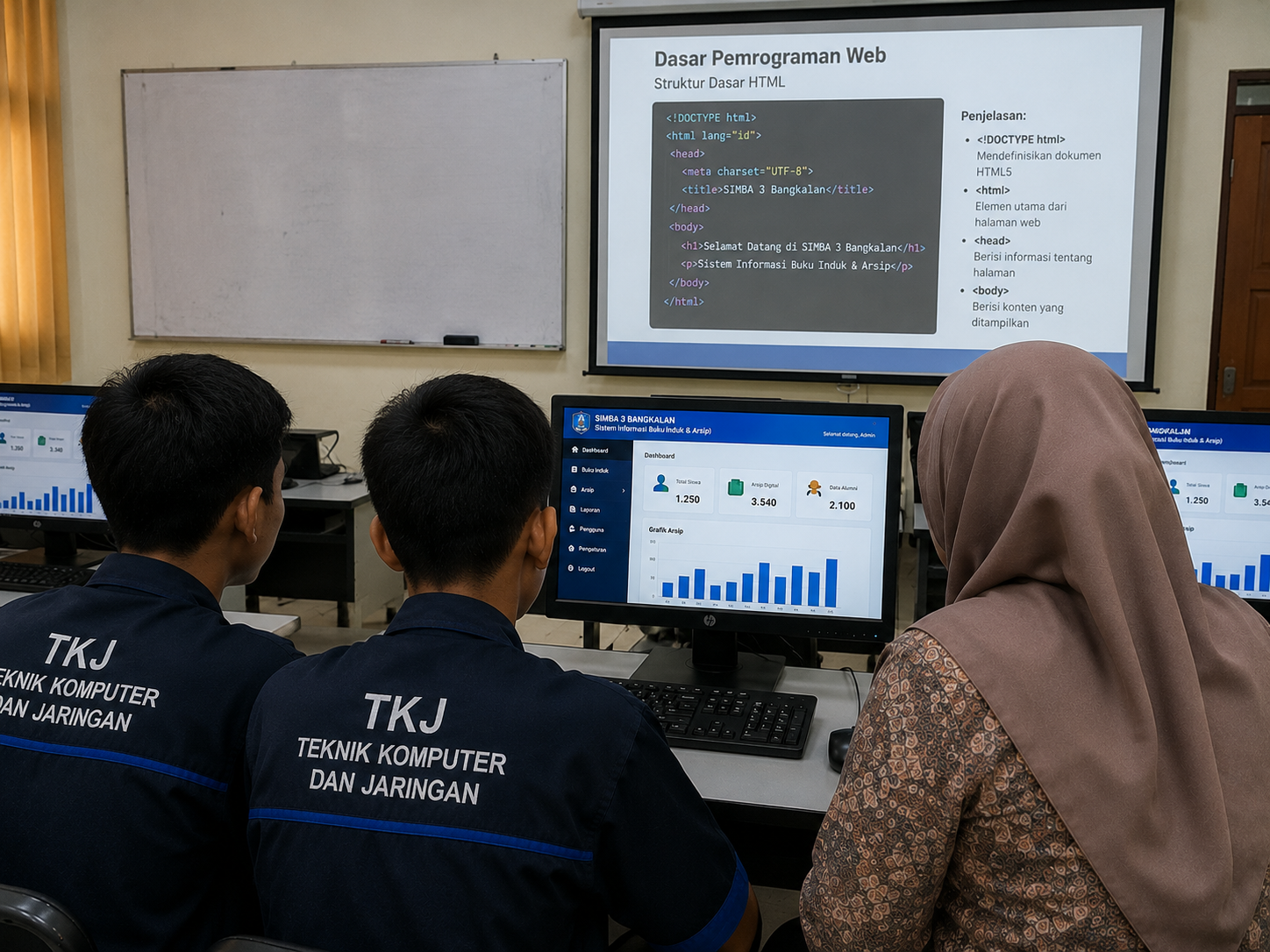 Siswa TKJ SMKN 3 Bangkalan Kembangkan SIMBA 3 Bangkalan untuk Digitalisasi Administrasi Sekolah