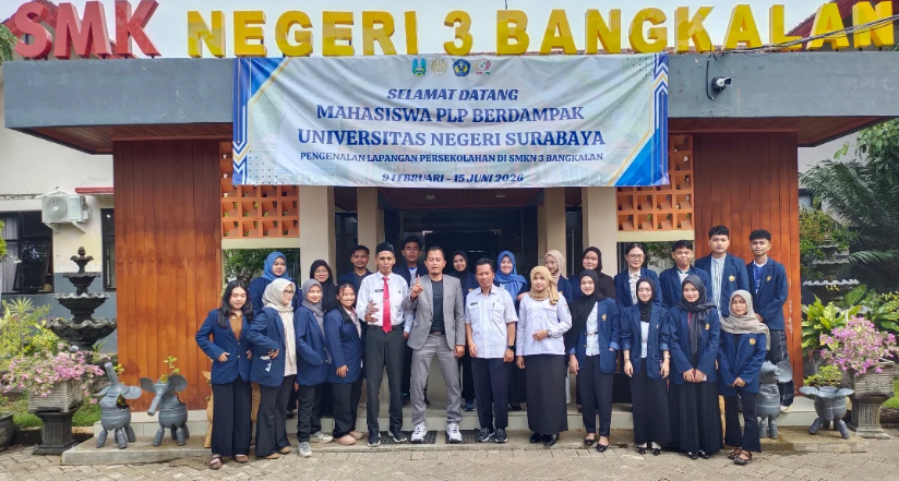 Selamat Datang Mahasiswa PLP UNESA di SMKN 3 Bangkalan